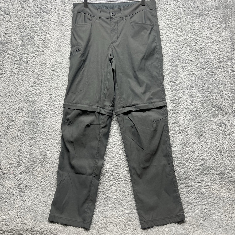 Eddie Bauer Pants Mens 32x32‎ Gray Convertible Cargo Hiking Outdoor Performance